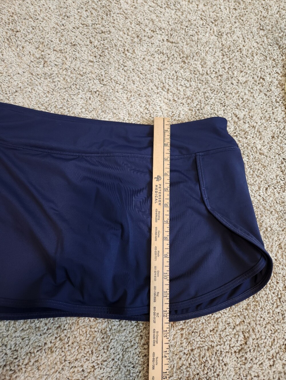 Athleta Kata Swim Skirt Navy Blue Size XL - Picture 10 of 10